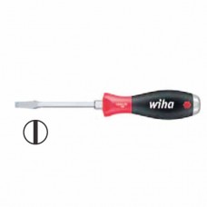 Wiha Softfinish® Slotted Screwdriver - Hex Blade with Hex Bolster - Solid Steel Cap - 12.0 mm - 03231
